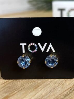TOVA TRENTLEY LIGHT SAPPHIRE STUDS